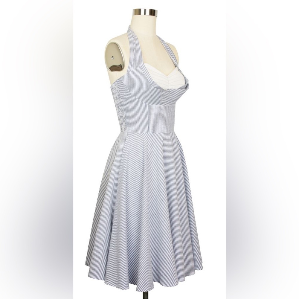 Trashy Diva Lena Seersucker Halter Dress size 8